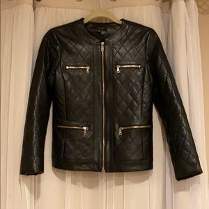 Gorgeous Ann Taylor size XS black leather jacket
